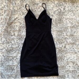 Express black sheath adjustable straps dress mob wife aesthetic